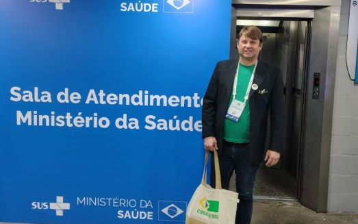 Secretário Municipal de Saúde de Novo Cabrais Marcos Zerbielli participa do XXXIX Congresso do CONASEMS em Porto Alegre