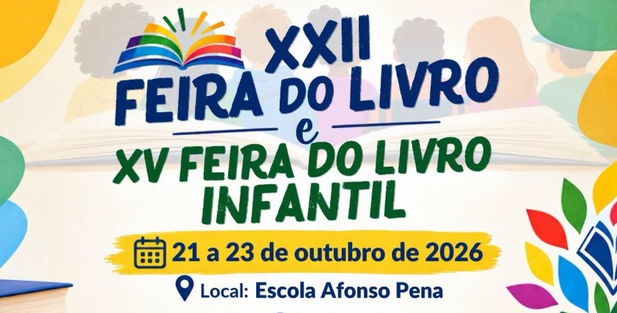 Abertura oficial da 22ª Feira do Livro de Paraíso do Sul na Escola Afonso Pena.